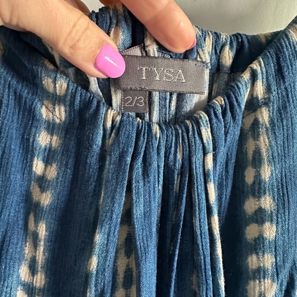 Blue Tie-Dye Wide-Leg Jumpsuit - Picture 2 of 2